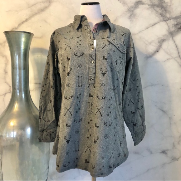 Legendary Whitetails Tops - Legendary Whitetails Flannel Hunting Print Top